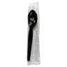 Boardwalk, Heavyweight Wrapped Polystyrene Cutlery, Teaspoon, Black