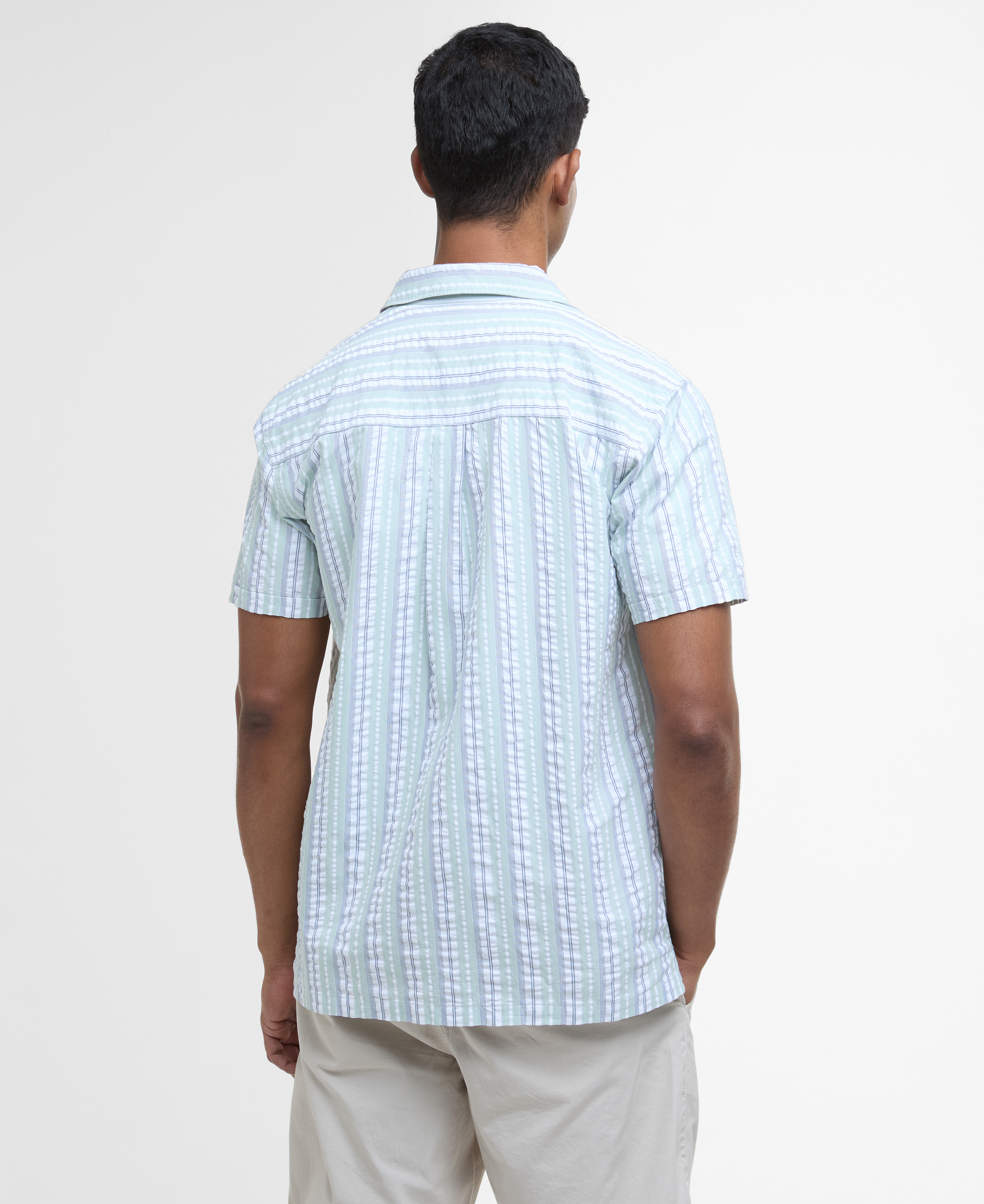 Camicia Beechcroft a maniche corte con motivo a righe image number 1