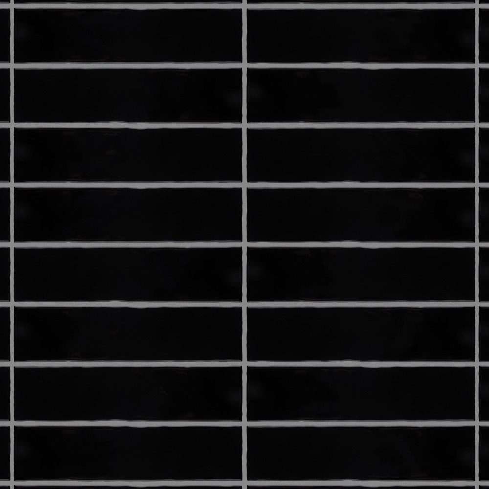 Castillo Black 3 in. x 12 in. Ceramic Wall Tile