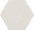 This Or That Ivory 4×5 Hexagon Field Tile