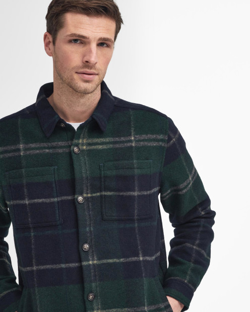 Chapter Check Overshirt Green Loch Tartan