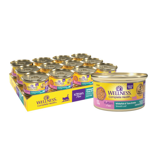 Wellness Complete Health Pate Kitten Whitefish & Tuna Front packaging