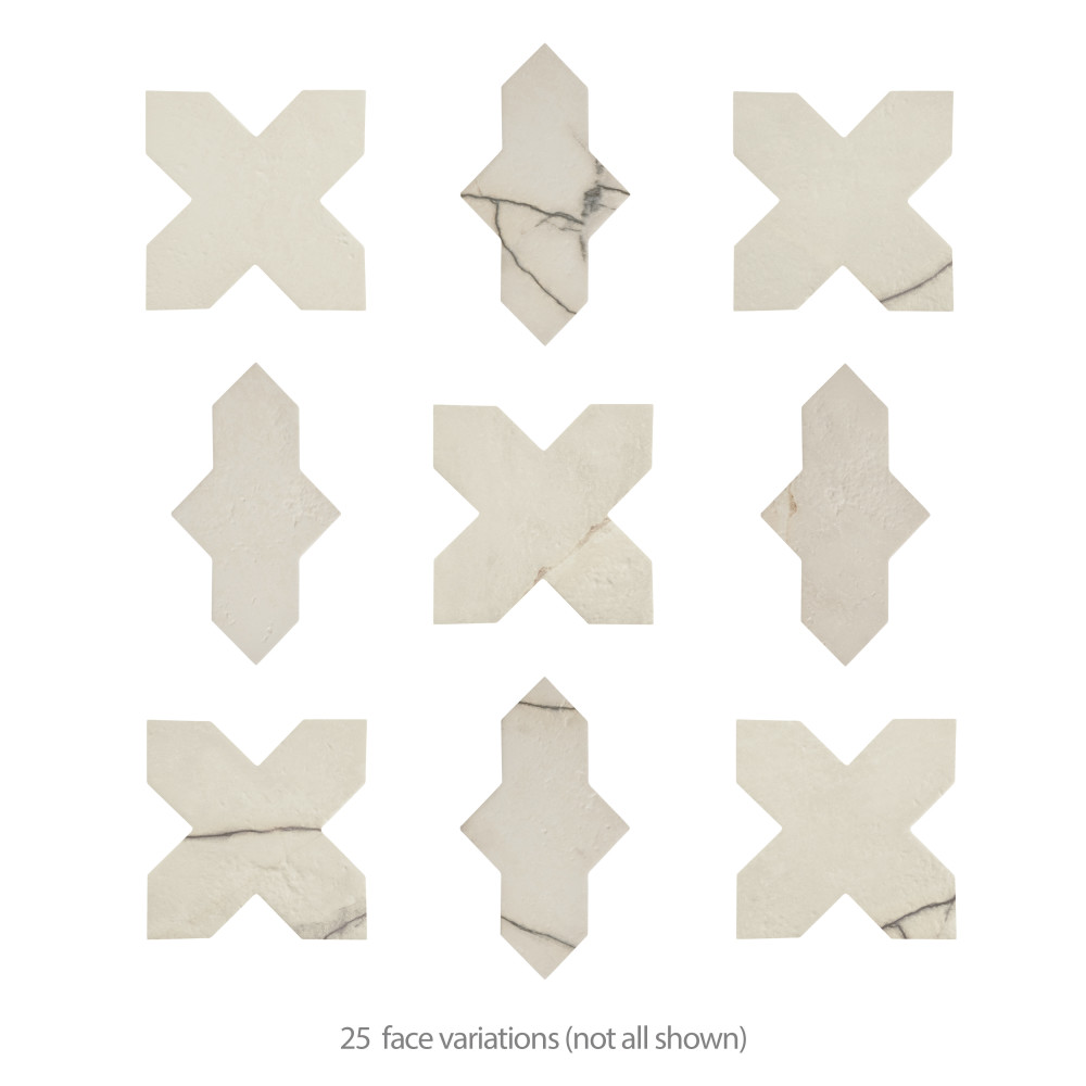 Istanbul Squire Shield Day with Day Cross 6 in. x 8-3/8 in. Porcelain Floor and Wall Tile