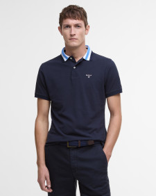 Hawkesmoor Tipped Polo Shirt Classic Navy