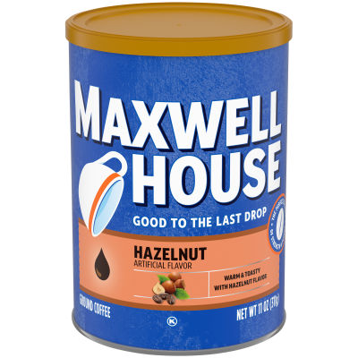Maxwell House Hazelnut Ground Coffee, 11 oz Canister