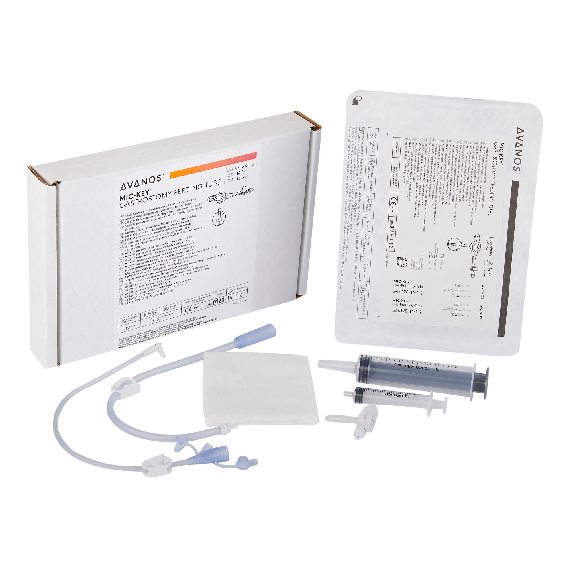 Mic-Key® Low Profile Gastrostomy Tube Kit, 14 Fr., 1.2 cm Tube