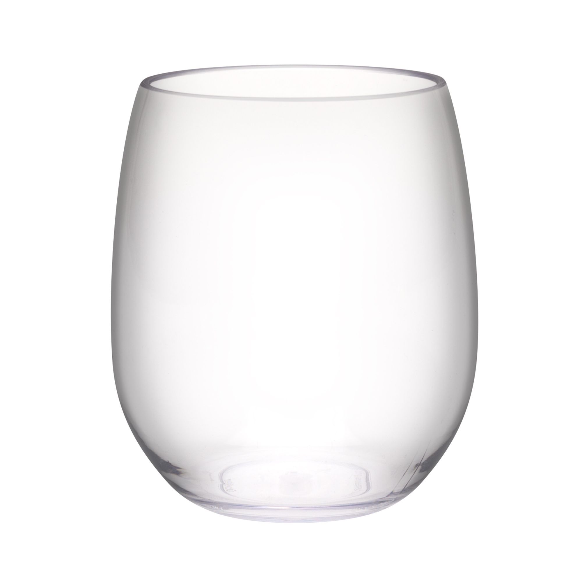 Trinity 15 ounce Plastic Wine Glasses, Clear, 6-piece set slideshow image 2
