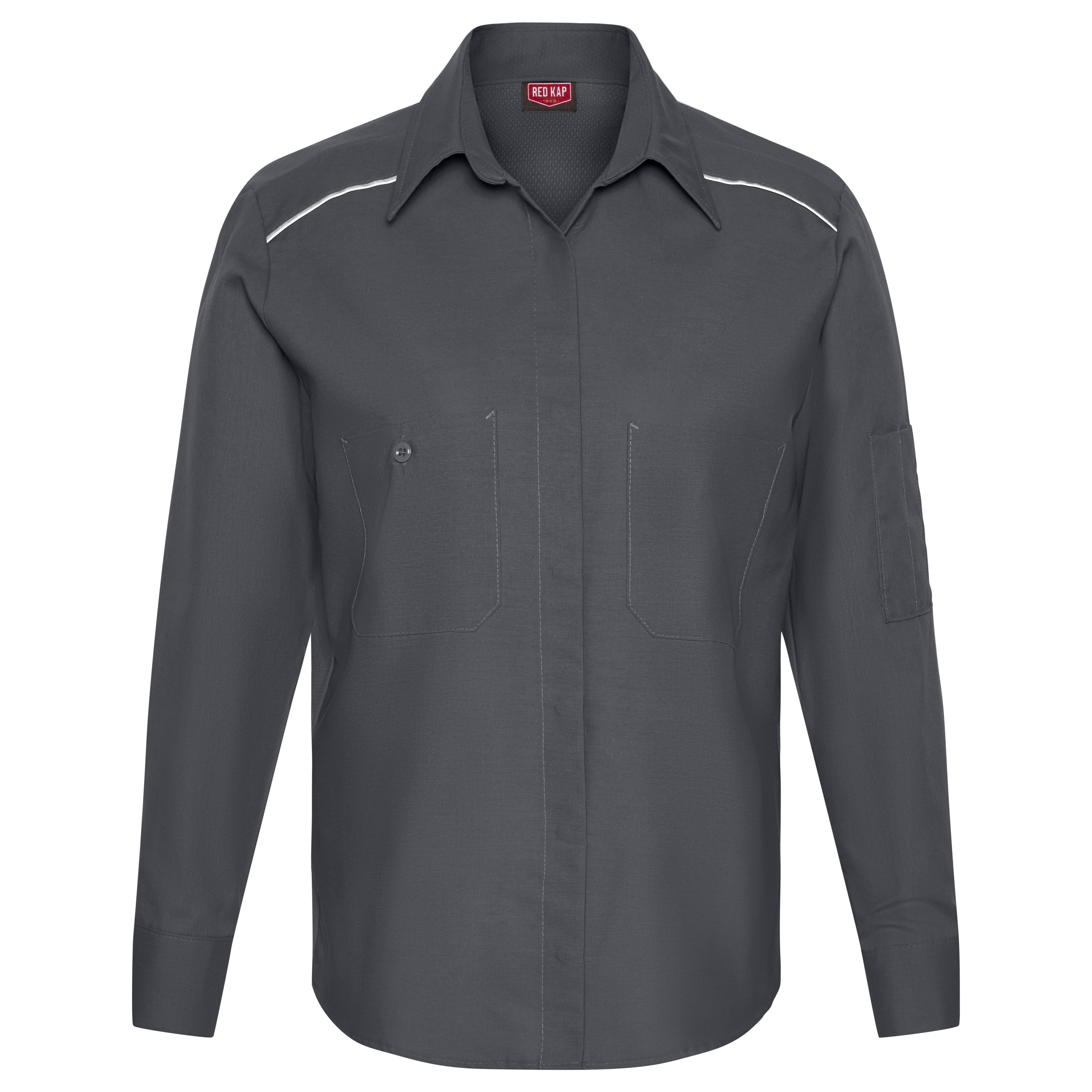 Women‘s Long Sleeve Pro Airflow Work Shirt-Red Kap