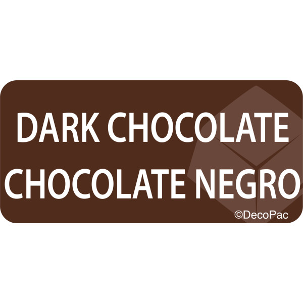 Dark Chocolate Promotional Label