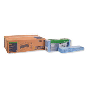 Tork, W4, Antistatic Low-Lint, 1 ply, 12.80"x15.40", Nonwoven Fabric, Industrial Wipers, Blue