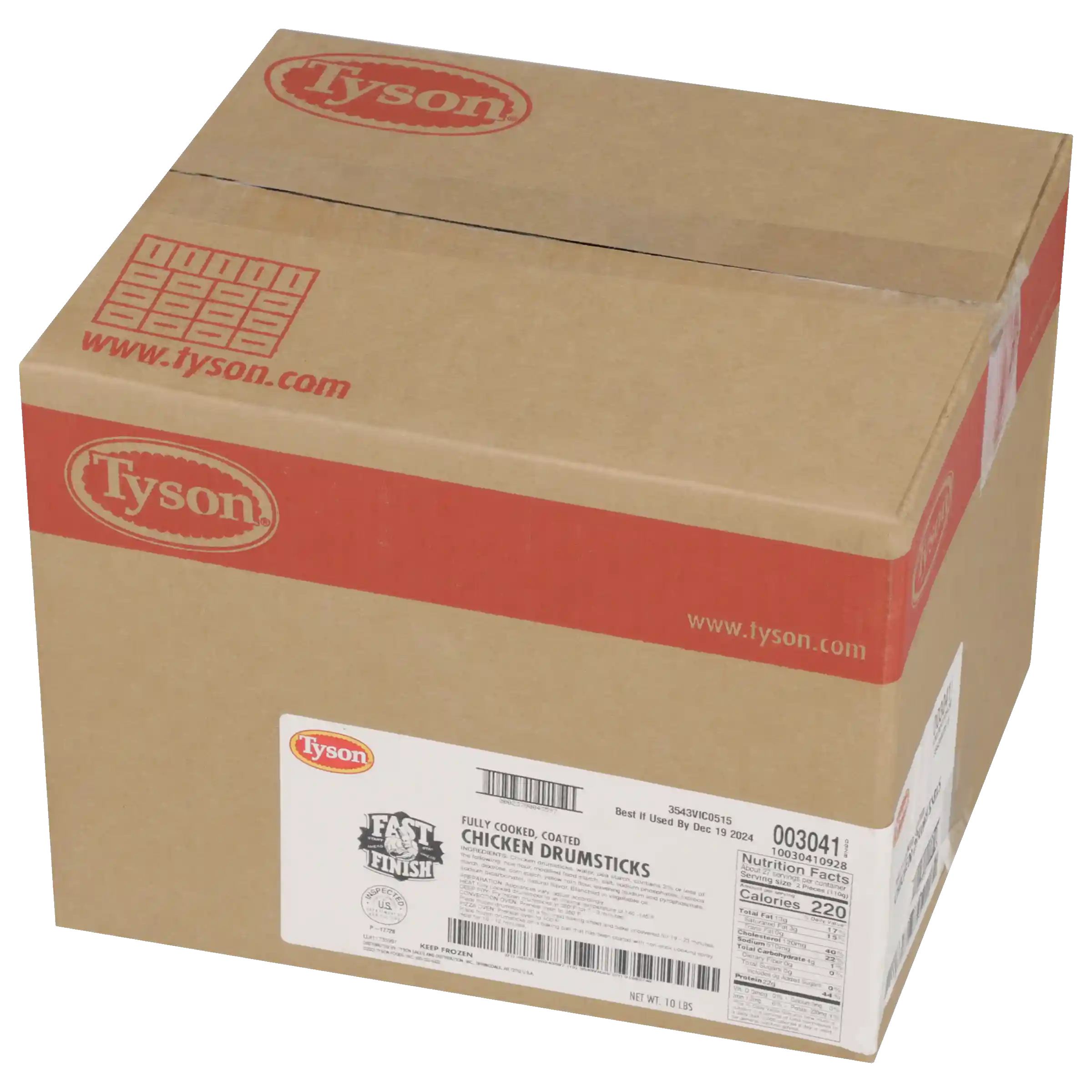 Tyson® Fast Finish® Fully Cooked Coated Chicken Drumsticks_image_5