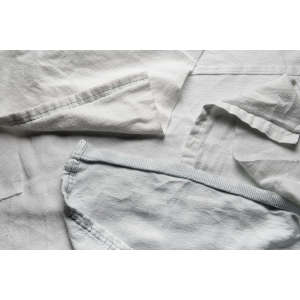 TWS5010, Textile Waste Supply, Washed White Flannel Wiping Cloth, 12"x12", White