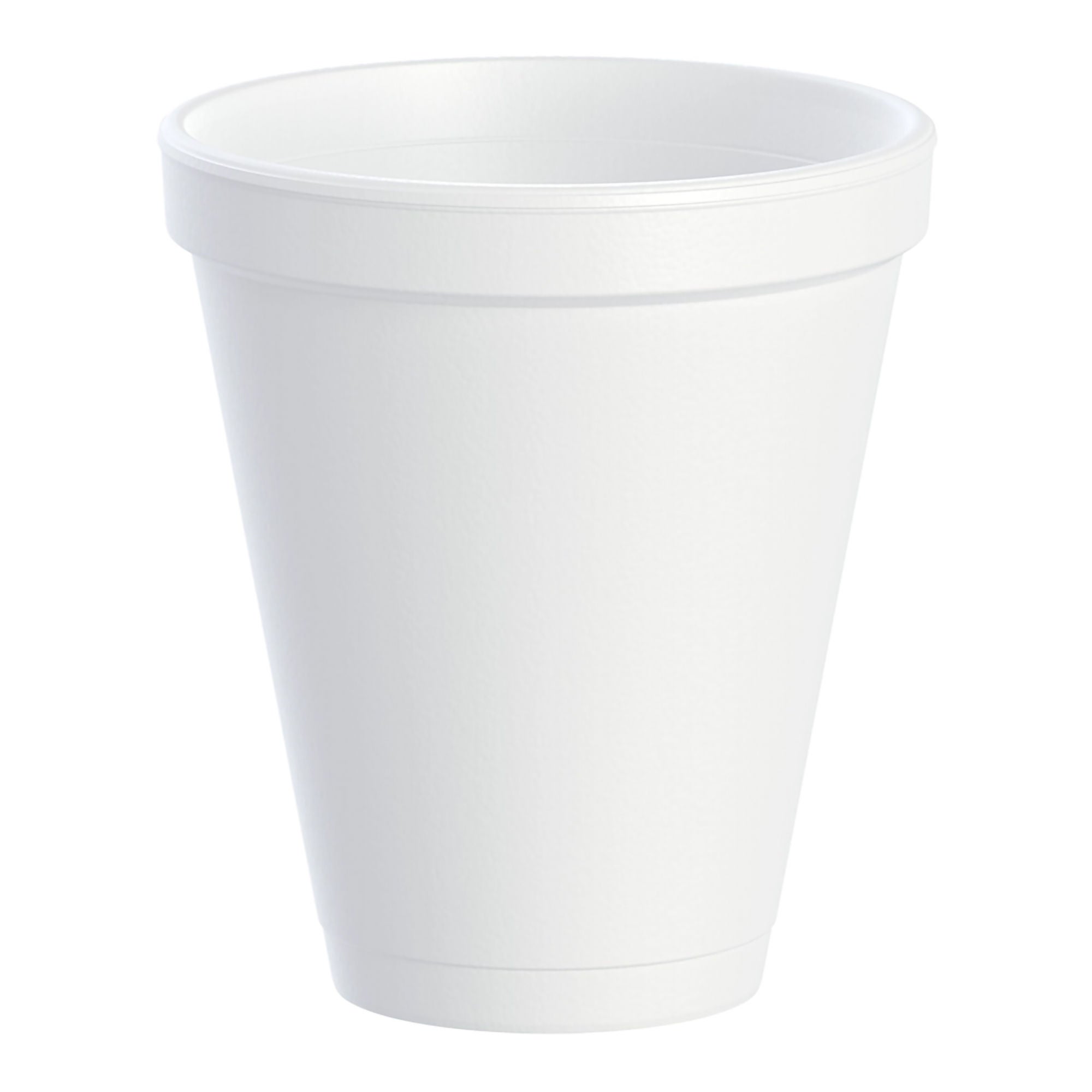 Dart Drinking Cup, White, Styrofoam, Disposable, 12 oz