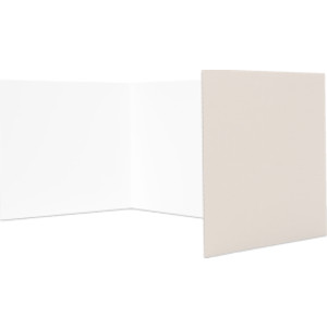 Corrugated Study Carrels, 12" x 48", White, Pack of 24
