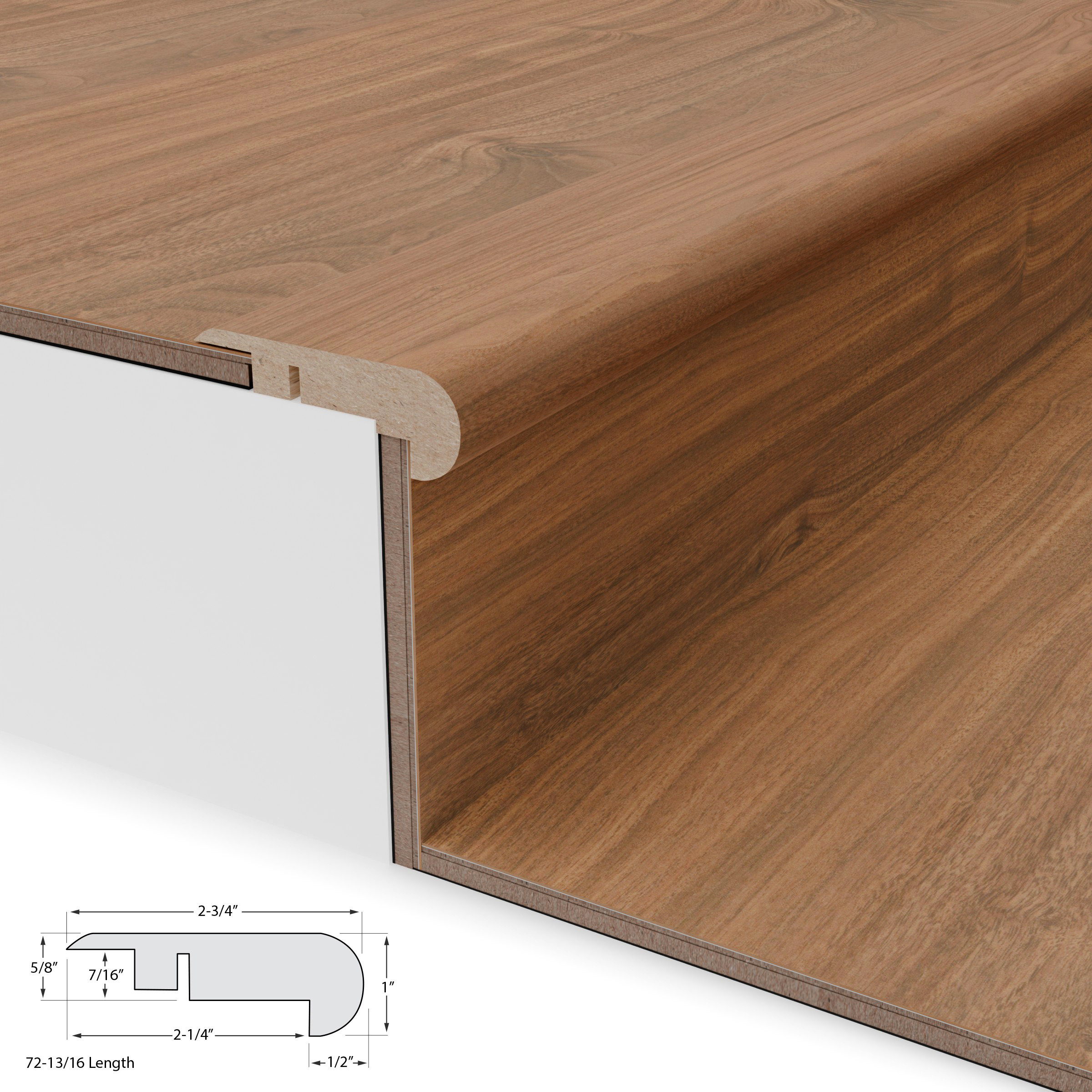 Wharf Walk Stair Nosing Overlap 12mm view 3