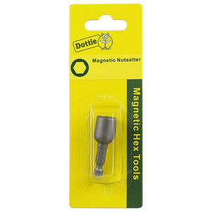 Magnetic Tool Holder, Hexagonal, 1-3/4 in. L x 1/4 in., Carded