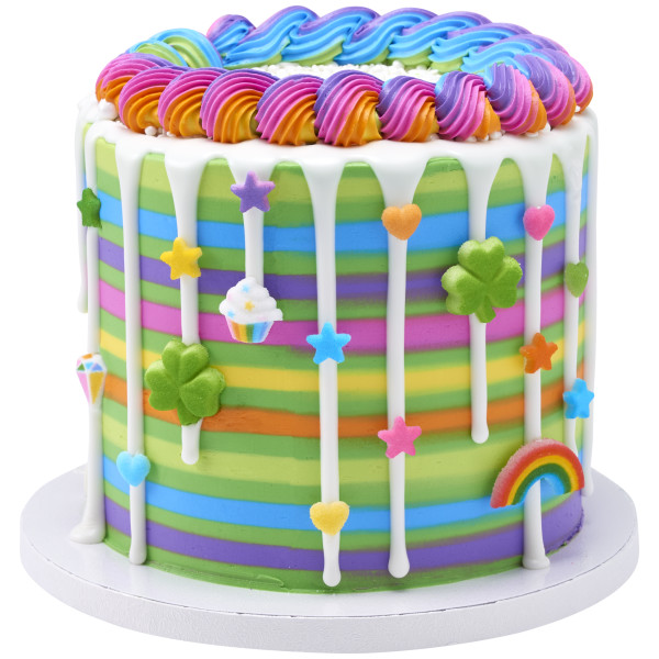 Rainbow Party Charms Assortment Dec-Ons® Decorations