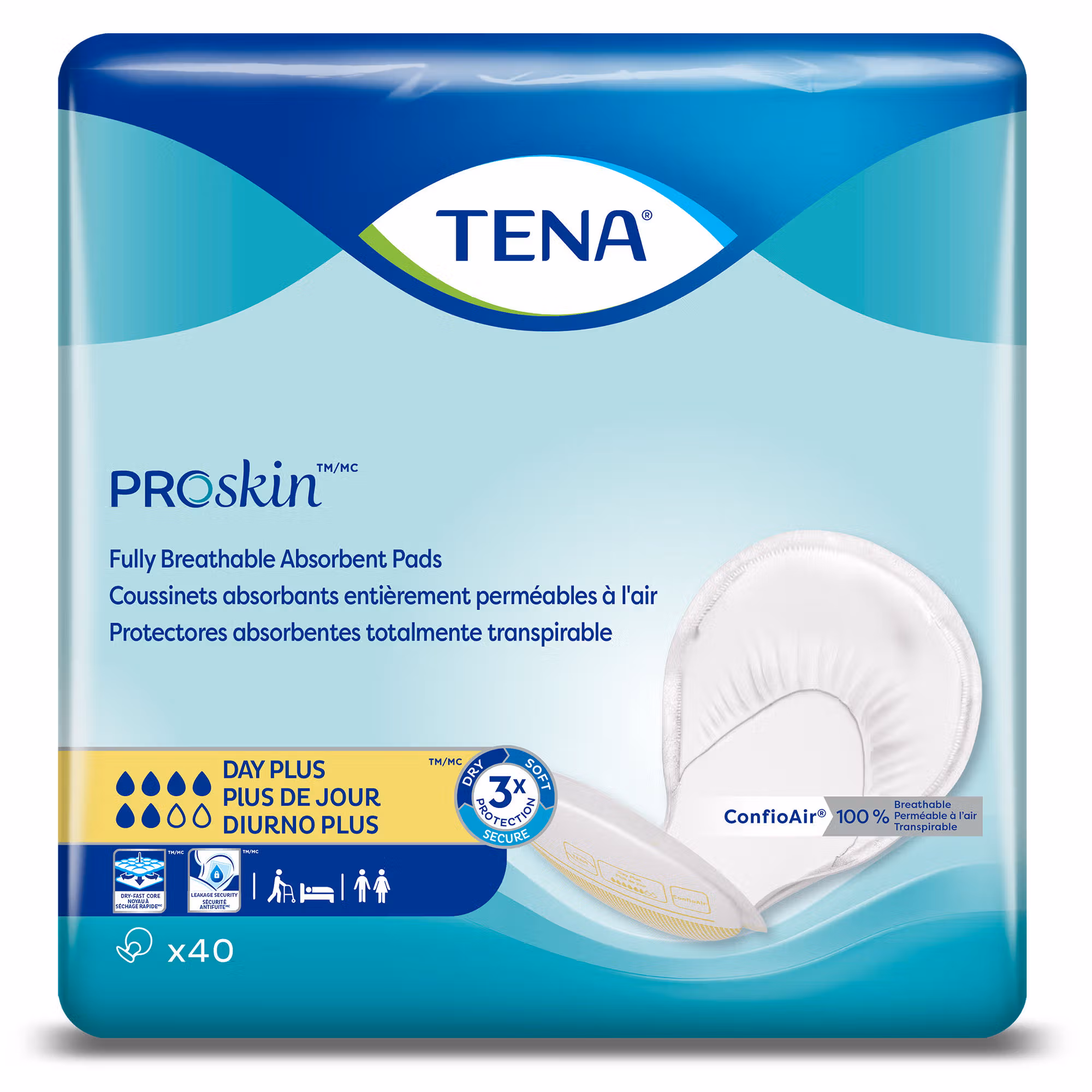 Tena® Day Plus™ Fully Breathable Absorbent Incontinence Pad