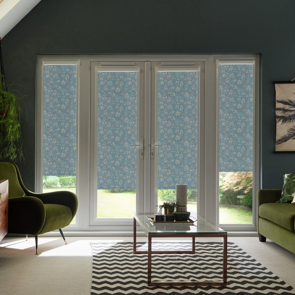 Yvette Blackout Teal Roller Blind