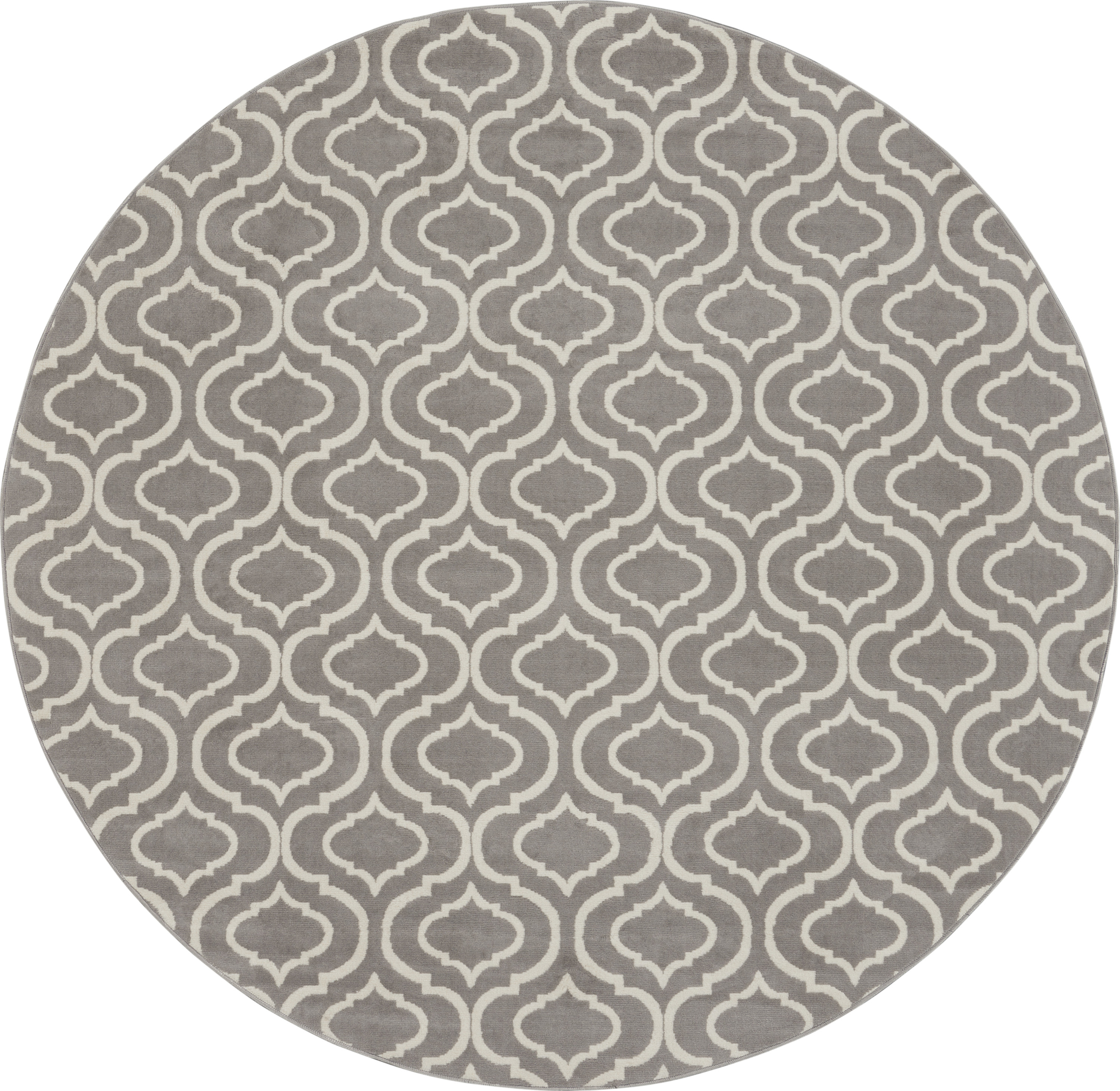 Nourison Jubilant 8' x Round Grey Contemporary Indoor Rug