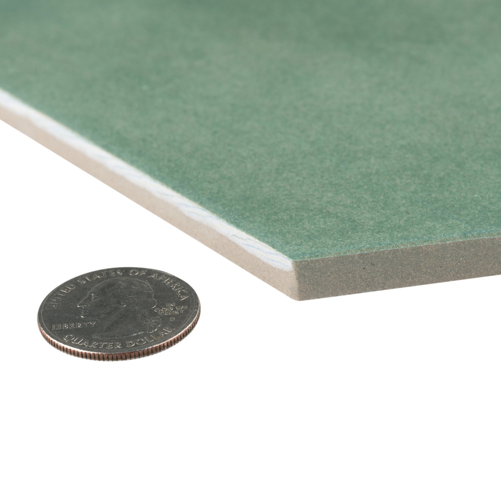 Sample – Matter Hex Green Porcelain Floor and Wall Tile