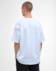 Divide Oversized Graphic T-Shirt White