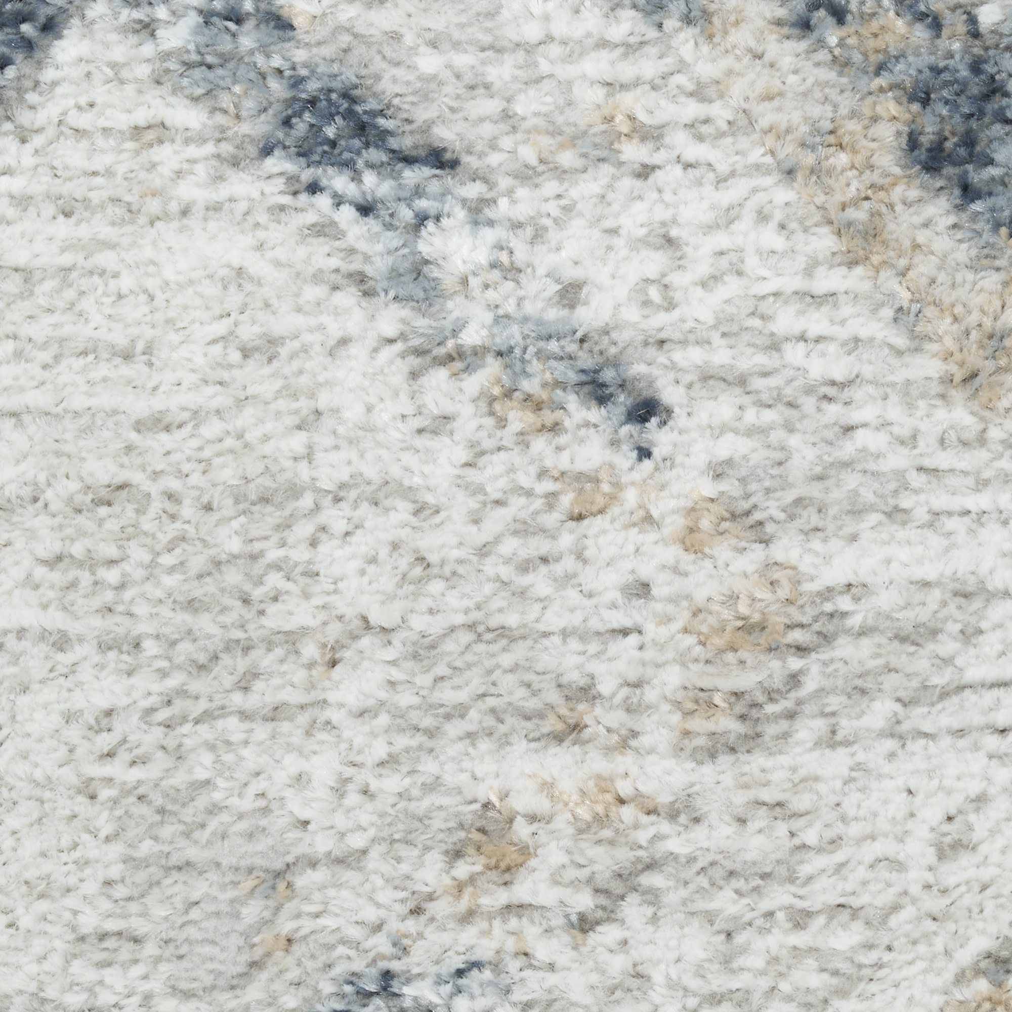 Nourison Dekor 2' x 4' Grey Navy Modern Indoor Rug