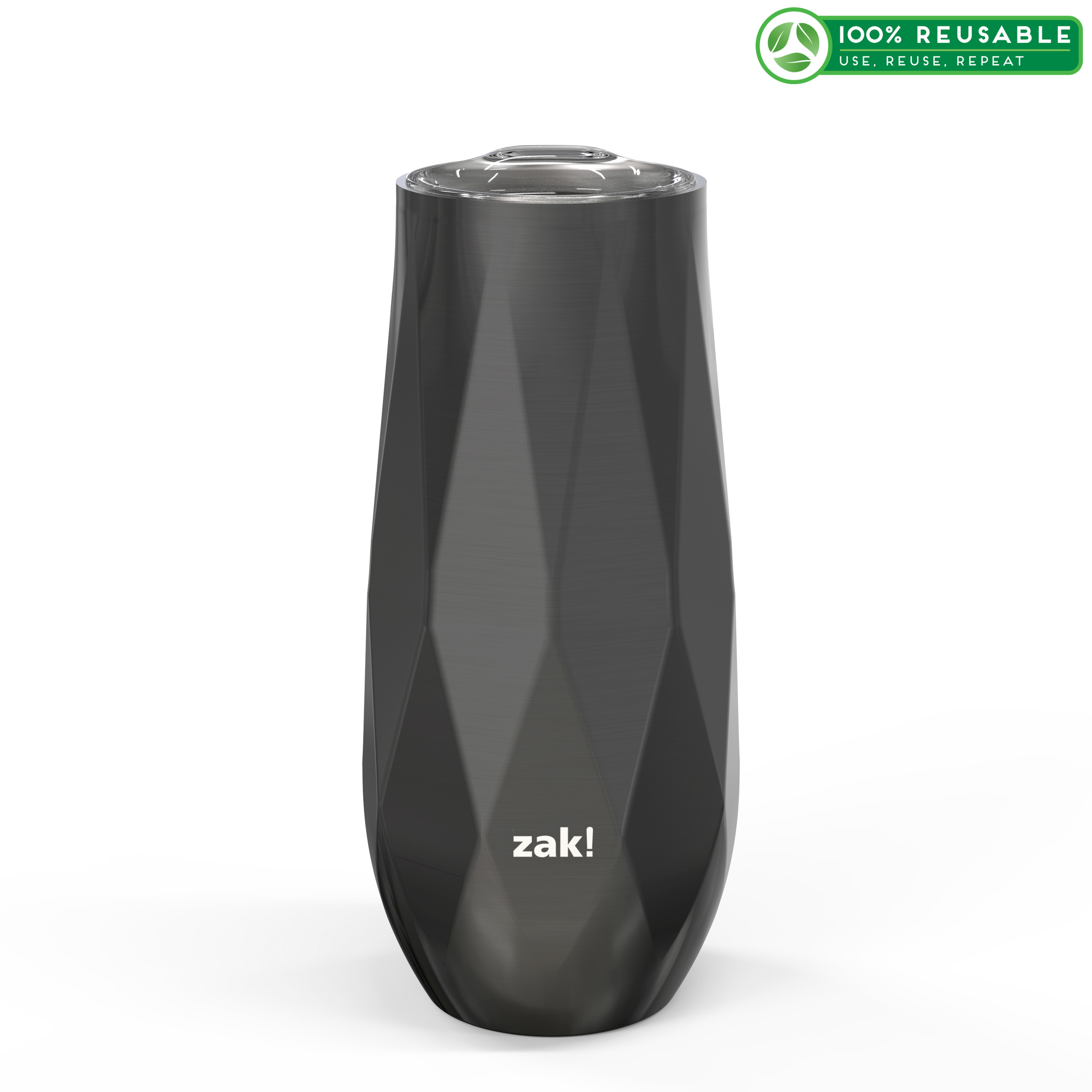 Fractal 9 ounce Vacuum Insulated Stainless Steel Tumbler, Black slideshow image 1 Fractal 9 ounce Vacuum Insulated Stainless Steel Tumbler, Black slideshow image 1