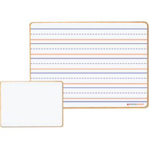 Double-Sided Magnetic Dry-Erase Board, Lined-Ruled/Blank, 12" x 8.75", 1 Count