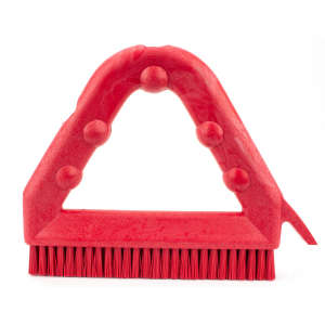 Carlisle, Sparta®, 9in, Color Coded Tile and Grout Brush, Polyester Bristles, Red