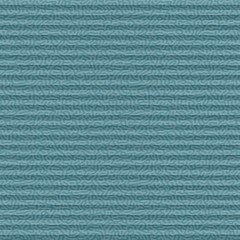 Storm Teal Pleated blind