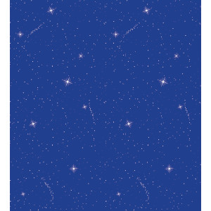 Bulletin Board Art Paper, Night Sky, 48" x 50', 1 Roll