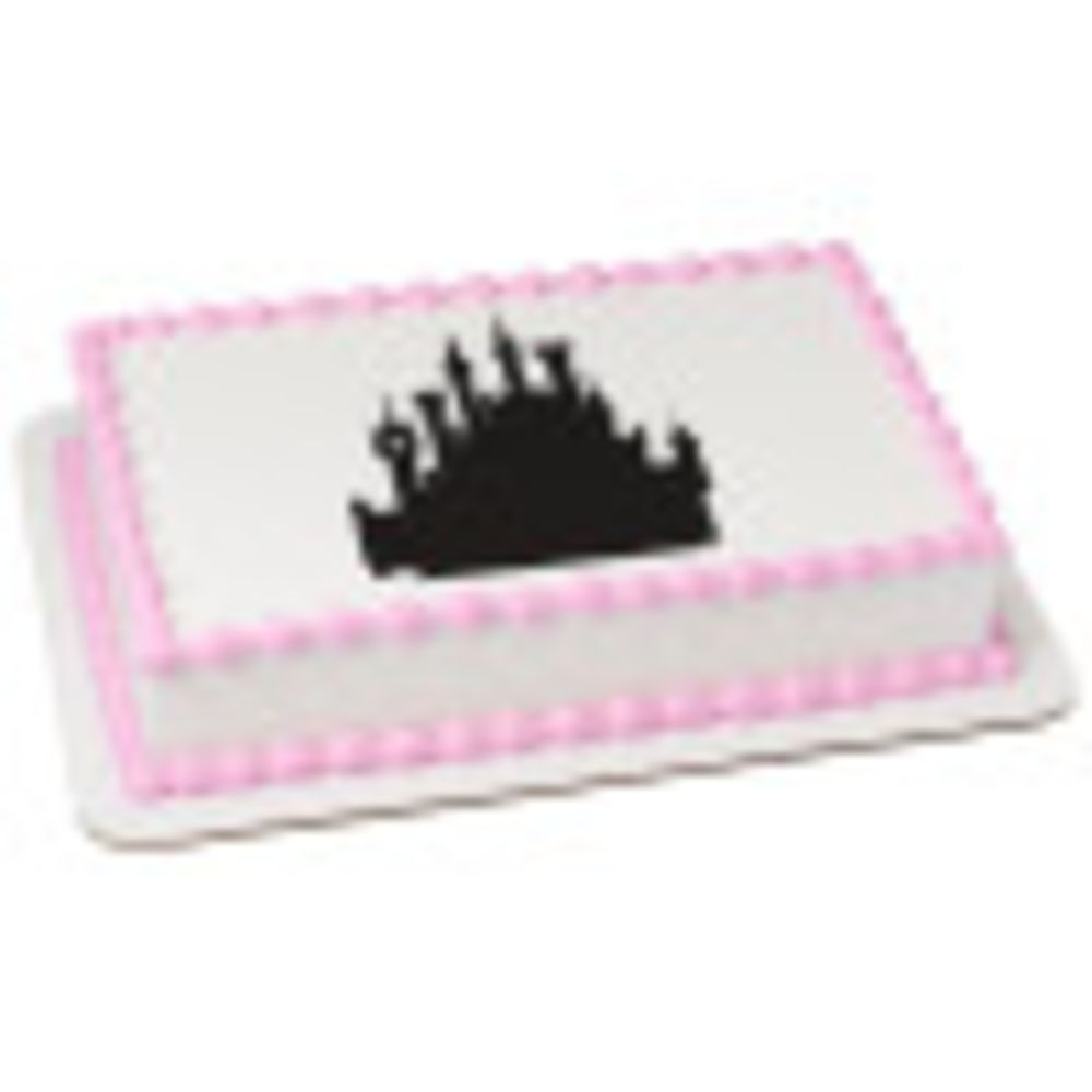 Image Cake Disney Princess Castle Silhouette