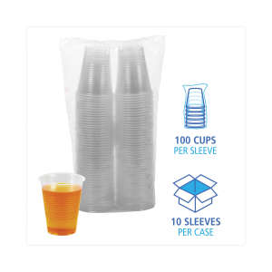Boardwalk, Plastic Cold Cups, 10 oz, Polypropylene, Clear