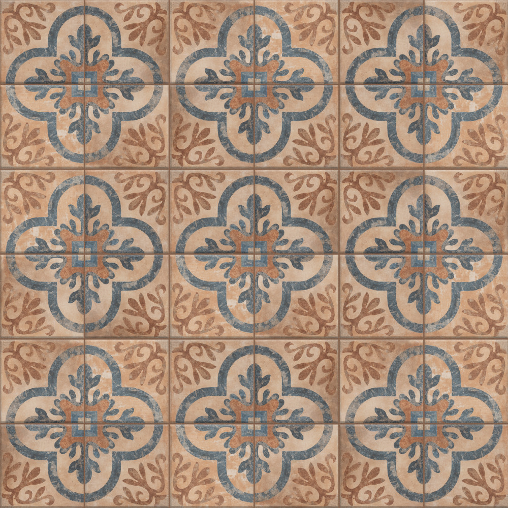 Americana Newton 8.75x8.75 Square Porcelain Floor and Wall Digital Pattern