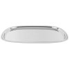 23 ½-inch Elegant Reflections oblong stainless steel serving tray