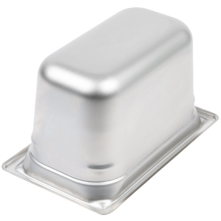 Fourth-size 6-inch-deep Super Pan 3® stainless steel steam table pan