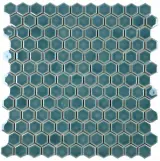 Hexes And O’S Sea 1″ Hexagon Mosaic Gloss Hexes And O’S Sea 1″ Hexagon Mosaic Gloss