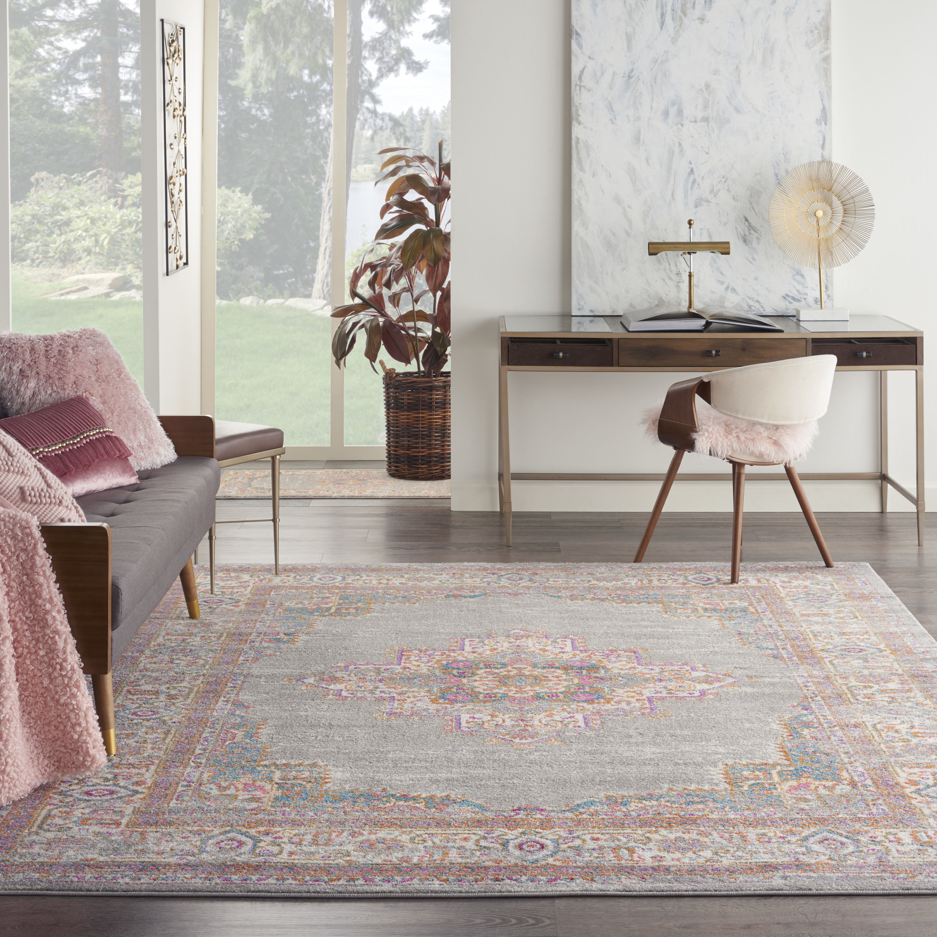 Nourison Passion 8' x 10' Grey Bohemian Indoor Rug