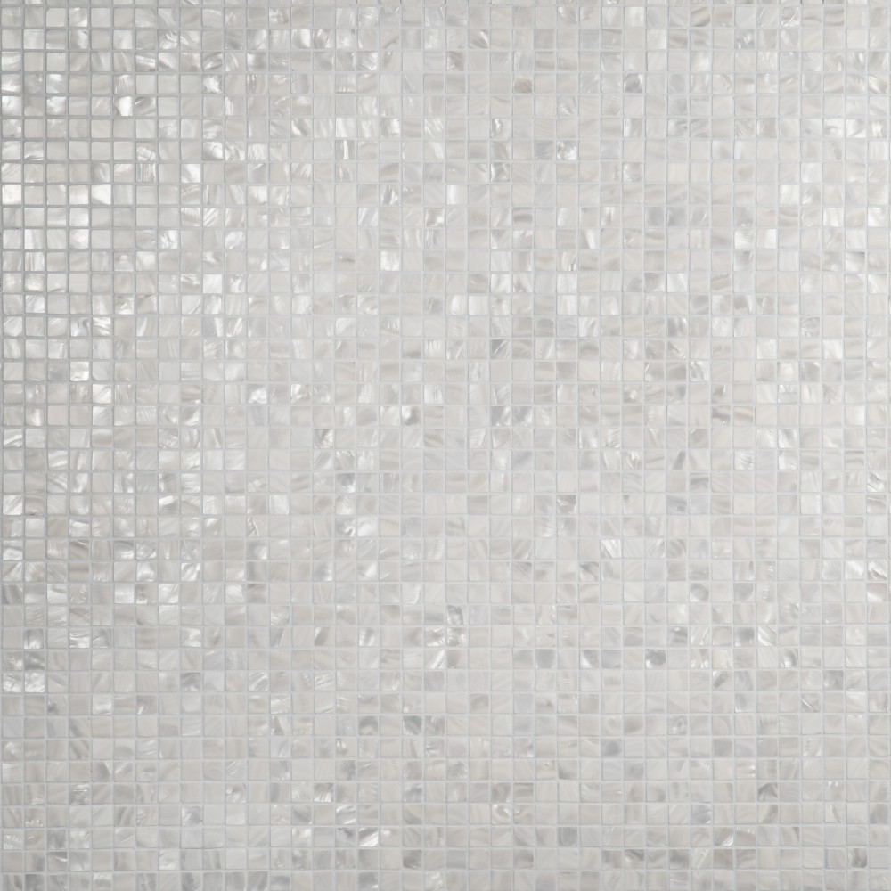 Conchella Square White 12 in. x 12 in. Natural Shell Mosaic Tile