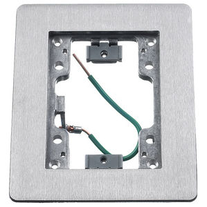 Rectangular Flange, Floor Boxes, Aluminum, 1-Gang