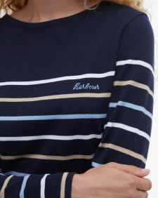 Hawkins Striped Long-Sleeved T-Shirt Navy Stripe
