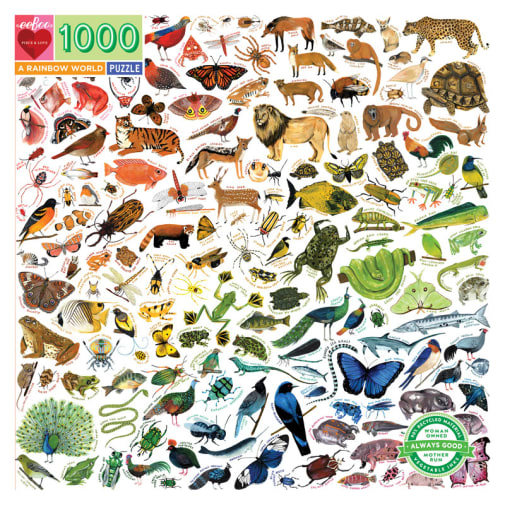 eeboo Rainbow World Jigsaw Puzzle (1000 pieces)