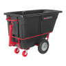 Rubbermaid Commercial, BRUTE Heavy Duty, Towable Tilt Truck, 27 cu ft, Black