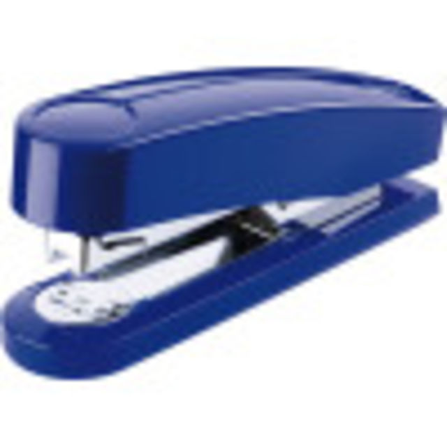High performance executive stapler for stapling up to 40 sheets and includes temporary pinning and tacking.