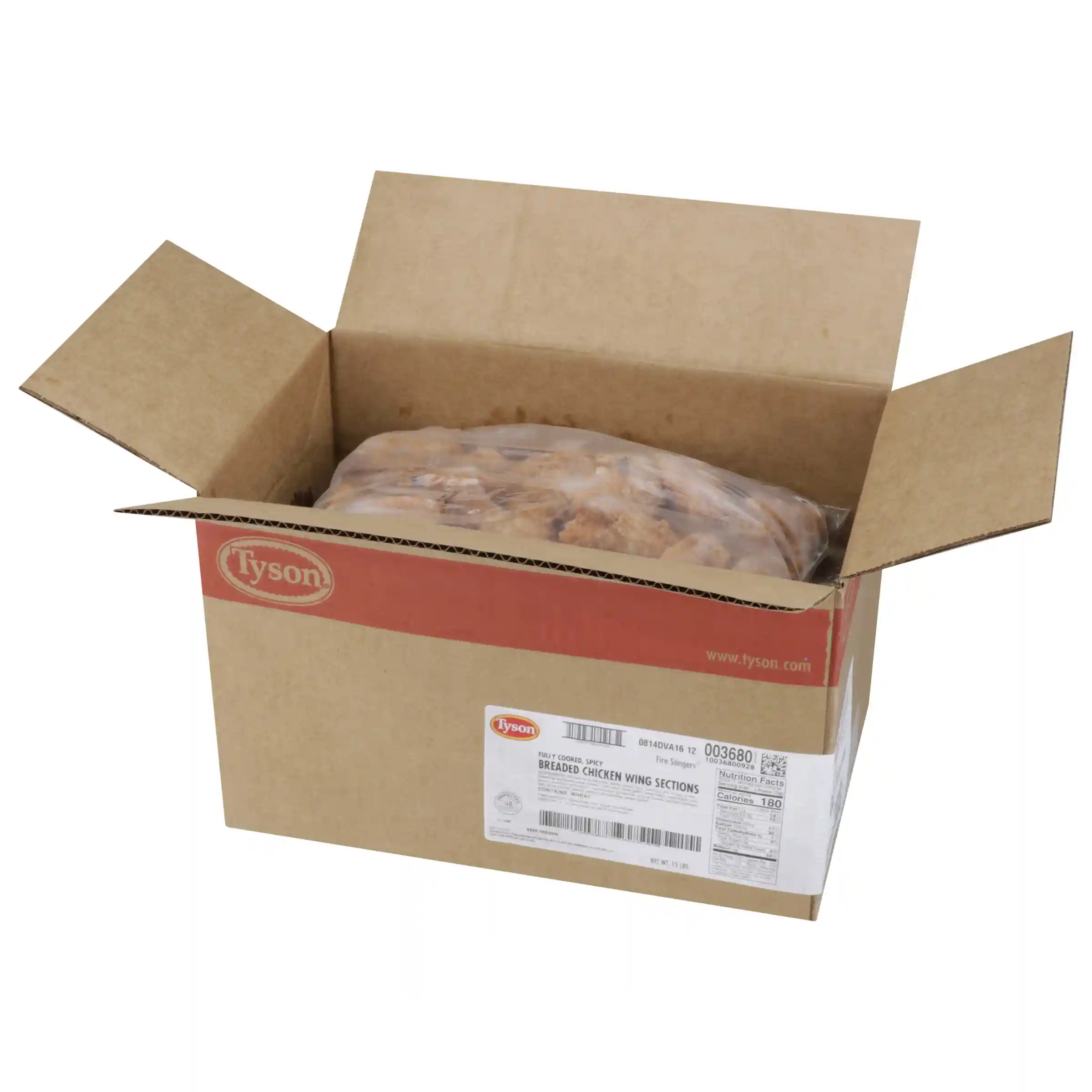 Tyson® Fire Stingers® Fully Cooked Breaded Bone-In Chicken Wing Sections, Medium_image_4