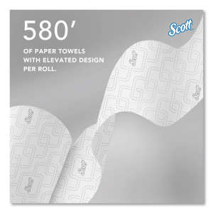 KIM47035, Kimberly Clark, Scott Pro Slimroll, 580ft Roll Towel, 1 ply, White