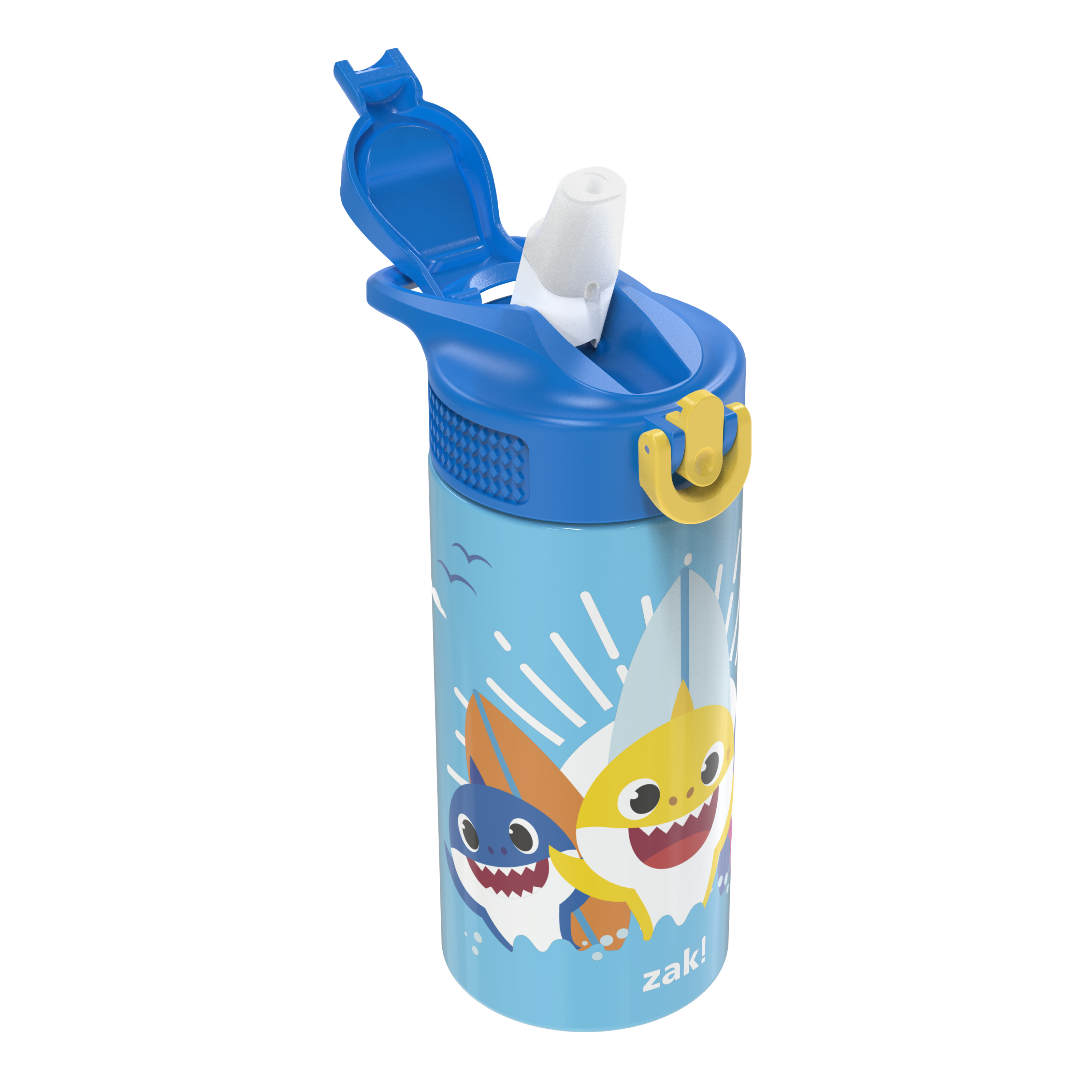 Pinkfong 14 ounce Stainless Steel Vacuum Insulated Water Bottle, Baby Shark slideshow image 2