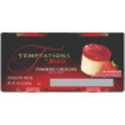 Jell-O Temptations Strawberry Cheesecake Snacks, 4 ct Cups