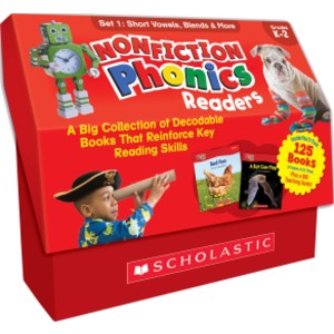Nonfiction Phonics Readers: Short Vowels, Blends & More, Multiple-Copy Set, 125 Books